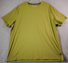 FLX T Shirt Mens Size 2XL Yellow Polyester Urban Commuter Short Sleeve C... - £9.48 GBP