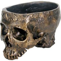 Human Skeleton Skull Planter Plant Pot Halloween Home Decoration Décor New - $25.98