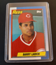 Barry Larkin #10 Topps 1990 Baseball Card (Cincinnati Reds) VG - £3.16 GBP