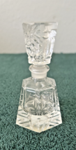 Vintage Price Products Taiwan cut crystal perfume bottle small chip Clear Crysta - $21.78