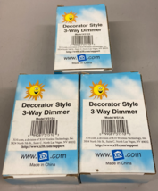 (3) Genuine OEM X10 Wireless Decorator Style 3-Way Dimmer Model WS12A-C - $34.95