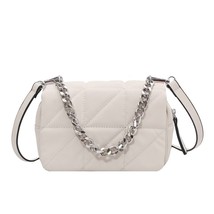 Fashion Ox Cloth Messenger Bags  Women Designer Chain Tote Bag White Crossbody H - £28.48 GBP