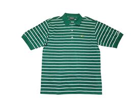 Masters Collection Green Stripe Polo Shirt Mens Medium Pima Cotton Augus... - €42,10 EUR