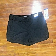 Hang Ten Hybrid Shorts Black Women UPF 50+ Size Large Quick Drying - £14.56 GBP