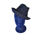Kangol Wool Player Fedora Hat Cap Navy  Blue Sz Small - $33.25