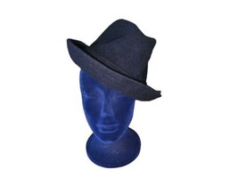 Kangol Wool Player Fedora Hat Cap Navy  Blue Sz Small - £26.34 GBP