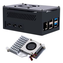 Aluminum Case For Raspberry Pi 5, With Pi 5 Active Cooler For Raspberry ... - $41.79