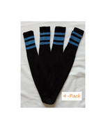  Striped Tube Socks Sports Baseball Softball   Cotton Game Socks Unisex ... - £15.77 GBP