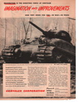 1945 Chrysler Built Sherman Tank War Bonds Chrysler Corporation Print ad... - $23.75