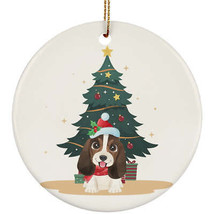 Cute Basset Hound Dog Ornament Christmas Gift Pine Tree Decor For Puppy Lover - £11.61 GBP