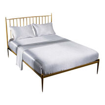 Anyhouz Fitted Sheet 180x200cm White Luxury Silky Beddings Set with Pill... - $109.50