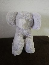Hobby Lobby Elephant Plush Stuffed Animal Light Grey Soft Fur Ribbon Tail - $14.83