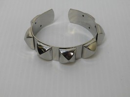 Metal Rivet Adjustable Bracelet Men&#39;s Women&#39;s Silver tone - £9.32 GBP