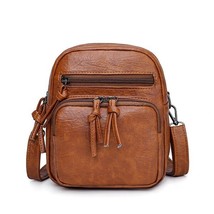 Retro Designer Small Bag for Women Brown 16x9x20cm - £7.98 GBP