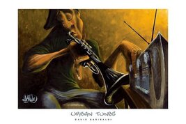 Picture Peddler Urban Tunes David Garibaldi Art Print African-American M... - $6.88