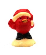 VTG Hallmark Merry Miniatures Christmas Figure Redbird Cardinal Santa Ha... - $186.37 MXN