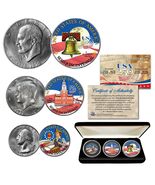 1776–2026 America 250th Anniversary 1976 3-Coin Set AMERICA250 with BOX - $30.95