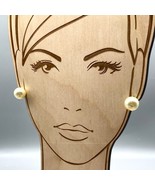 Jumbo Faux Pearl Stud Earrings, Classic Statement - £22.16 GBP