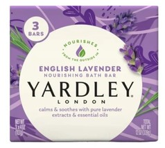 Yardley London English Lavender with Essential Oils Soap Bar, Qty (3) 4 ... - $10.79