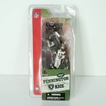 McFarlane 2004 NFL Chad Pennington Jerry Rice 3” Figure 2 Pack JETS RAID... - $18.80