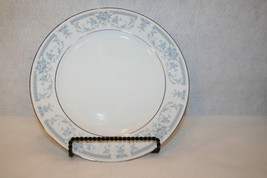 Sheffield Fine China Dinner Plate Blue Whisper 10 1/2&quot; Silver Trim Repla... - $19.95