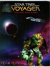 Star Trek Voyager Video Arcade Game FLYER Vintage 2001 Retro Space Age A... - $8.09
