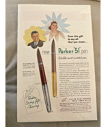 Parker 51 Fountain Pen Ad Advertisement 1950s 1952 Art Color Protective ... - €15,71 EUR