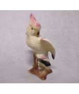 Royal Copley Cockatoo Figurine Yellow Pink With Original Label 7.5&quot; Tall - £28.86 GBP