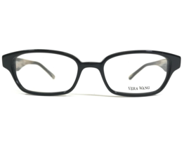 Vera Wang Eyeglasses Frames V087 BK Black Brown Horn Rectangular 50-17-133 - £54.65 GBP