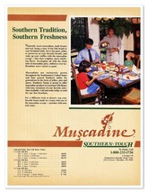 Muscadine Grapes Southern Tradition Vintage 1986 Full-Page Print Magazine Ad - £7.62 GBP