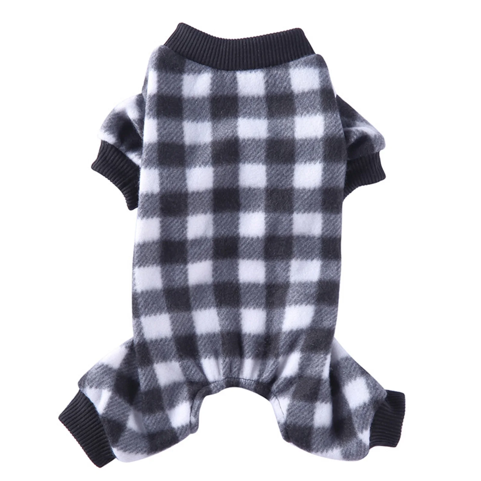 Polyester Dog Clothes Soft Keep Warm Pajamas Dogs Clothing Plaid Chihuah... - $105.75