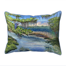 Betsy Drake Marsh Morning Large Indoor Outdoor Pillow 16x20 - £37.18 GBP