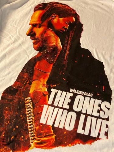 TWD The Walking Dead AMC Supply Drop The Ones Who Live Rick Michonne T-S... - $23.10