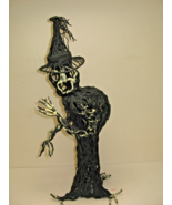 Halloween Black Wire Witch Glow in Dark Paint Easy to Style Spooky 16in ... - $27.35 CAD