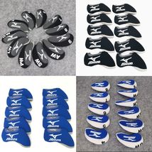 Golf Club Iron 4-9-LPSAG Head Cover Mizuno NEO Window Black White Blue - $21.50+