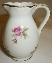 Vintage Bohemian Porcelain Victoria Czechoslovakia Mini Roses Pitcher Dollhouse - £12.49 GBP