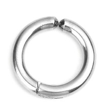 Stainless Steel 304 Grade Non Pierced Fake Piercing Clip On 18mm Hoop Earrings - £7.62 GBP