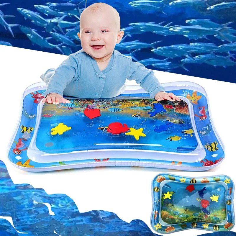 Baby Water Mat Inflatable Play Mat Floor Crawling Pad Games Kids Summer Fun Play - £10.37 GBP