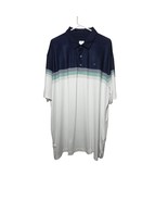 Callaway Men&#39;s Opti Dri Polo Size XXL White Blues Greens Short Sleeve - $24.99