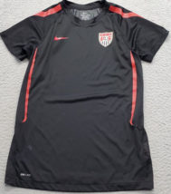 MLS US Soccer Nike Away Shirt Womens Medium Black Dri Fit Polyester Shor... - $24.47