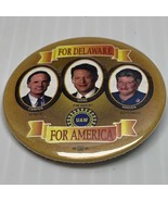Al Gore UAW Delaware 2000 Presidential Election Campaign Button Pin Poli... - $9.90