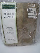 Croscill Classics Blouson Window Valance Lexington Tan Taupe Damask 88 x 15 NEW - £11.46 GBP