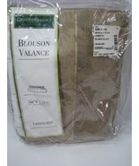 Croscill Classics Blouson Window Valance Lexington Tan Taupe Damask 88 x... - $14.50