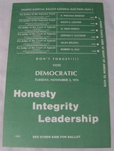 1976 JIMMY CARTER VOTE DEMOCRATIC OHIO PRESIDENTIAL SAMPLE BALLOT POLITICAL - £7.77 GBP