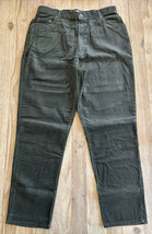 VTG 90s St John&#39;s Bay Womens Sz 18 Corduroy Tapered Jean 100% Cotton Pine Green - £33.65 GBP