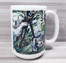 Orca Coatings &quot;Koalas Bears&quot; 12 oz. Coffee Mug Cup White Green - £10.65 GBP