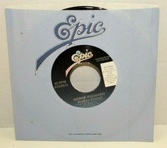 Vintage 1989 Epic Merle Haggard Broken Friend 45 RPM Record 3473303 Demo Copy - £7.84 GBP