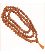 ORIGINAL PANCHMUKHI RUDRAKSHA JAPA MALA ROSARY (108 +1)  Without knottin... - $17.64