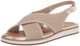 Cole Haan Women&#39;s Mikaela Stitchlite Sandal Flat Sesame Knit W25450 - $61.75