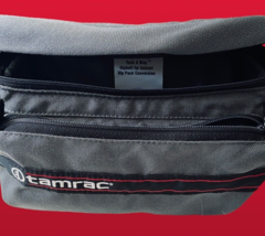 Vtg Tamrac Camera Bag Case W Shoulder Strap &amp; Waist Belt Made In Usa Gray - £27.74 GBP